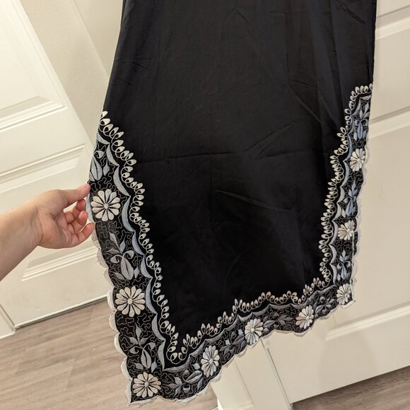 Mexican Embroidered Maxi Angel Wings Dress - Picture 2 of 5